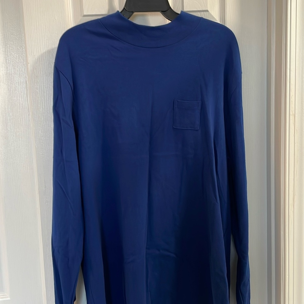 Aime Leon Dore Men’s COBALT BLUE Crew Neck Long Sleeve T-Shirt Size L NWT